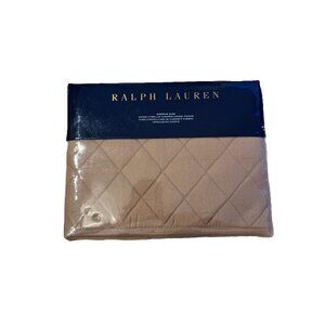 Ralph Lauren Cromwell Modern Equestrian European Sham Quilted 26x26 NEW